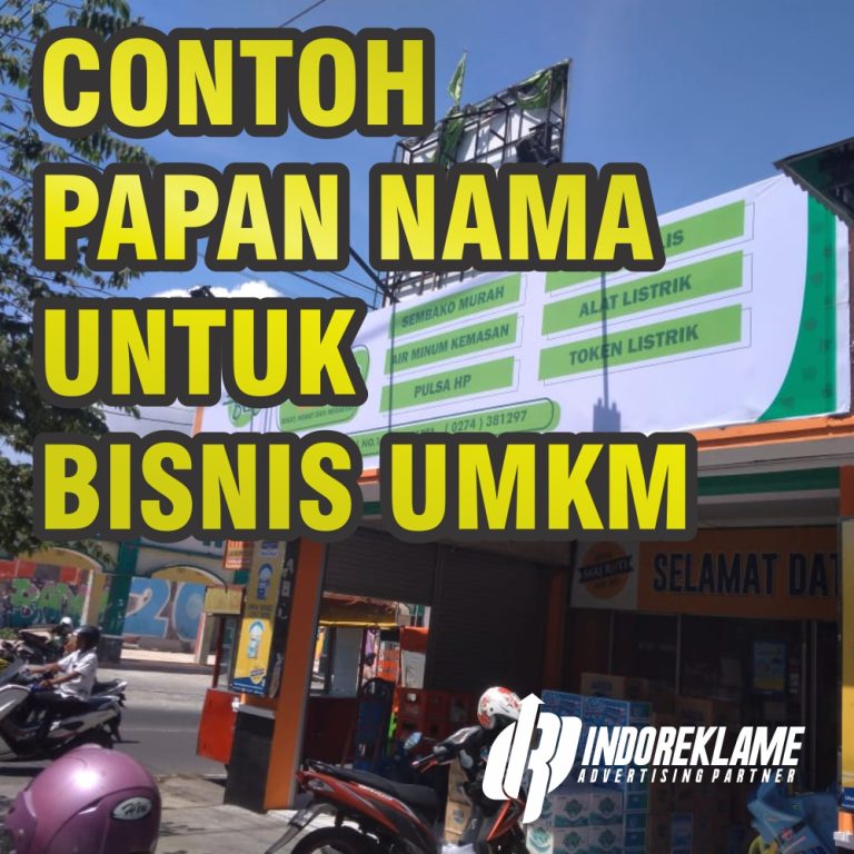 √ Contoh Papan Nama Untuk Bisnis Dan Perusahaan | Indoreklame.co.id